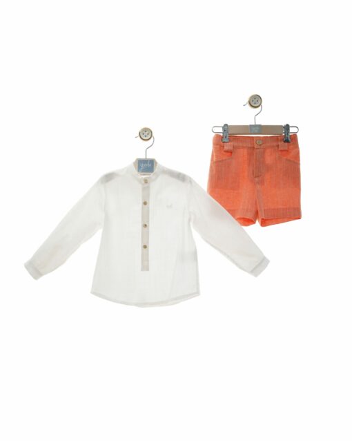 98. Yoedu Tema Corales | Conjunto de Calção Laranja e Camisa - Image 2