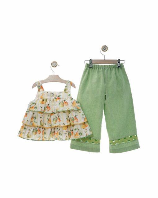 98. Yoedu Tema Paraíso | Conjunto de Calças Pantalona e Top - Image 4