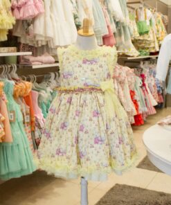 98. La Amapola Tema Elefantes | Vestido Amarelo