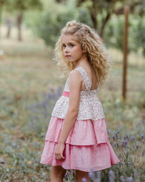 98. Yoedu Tema Isla | Vestido Florido Rosa - Image 2