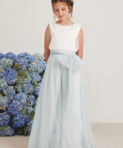 99. Amaya Modelo 576030 Macacão Azul e Pérola