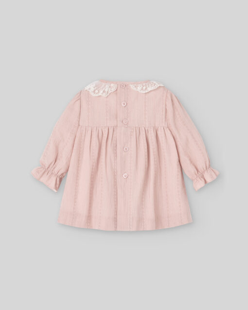 97. Paz Rodriguez Tema Hadas | Vestido Rosa Seco com Detalhes em Renda - Image 3