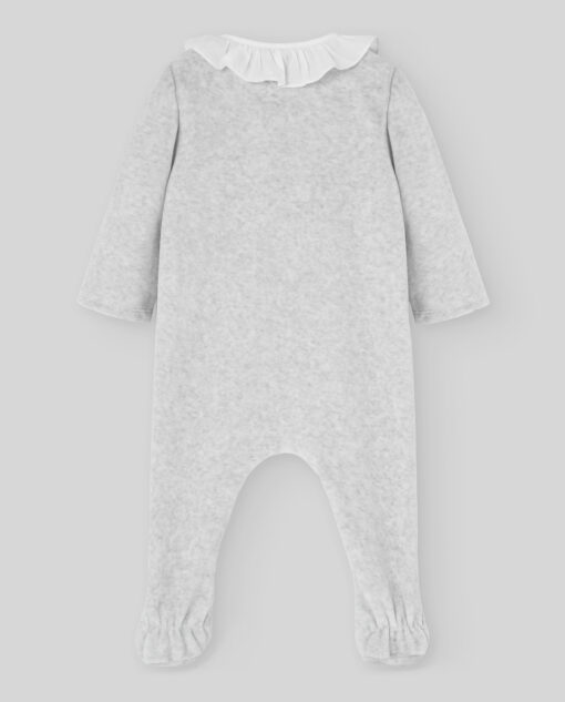 97. Paz Rodriguez Tema Ternura |  Babygrow Laminado Cinza com Botões - Image 3