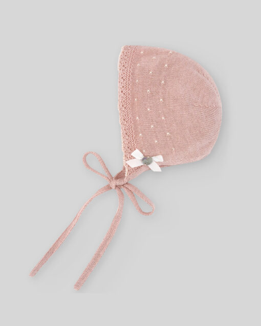 97. Paz Rodriguez Tema Hadas | Conjunto de Tricô Rosa Seco com Detalhes em Renda - Image 7