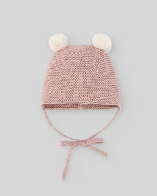 97. Paz Rodriguez Tema Hadas | Gorro Rosa Seco com Pompons - Image 2