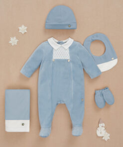97. Paz Rodriguez Tema Ternura |  Babygrow Laminado Azul Seco