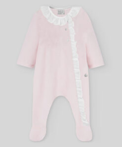 97. Paz Rodriguez Tema Ternura |  Babygrow Laminado Rosa Bebé com Botões