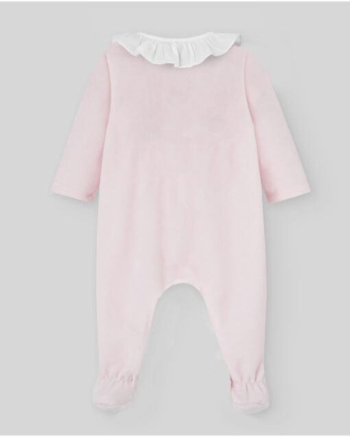 97. Paz Rodriguez Tema Ternura |  Babygrow Laminado Rosa Bebé com Botões - Image 2