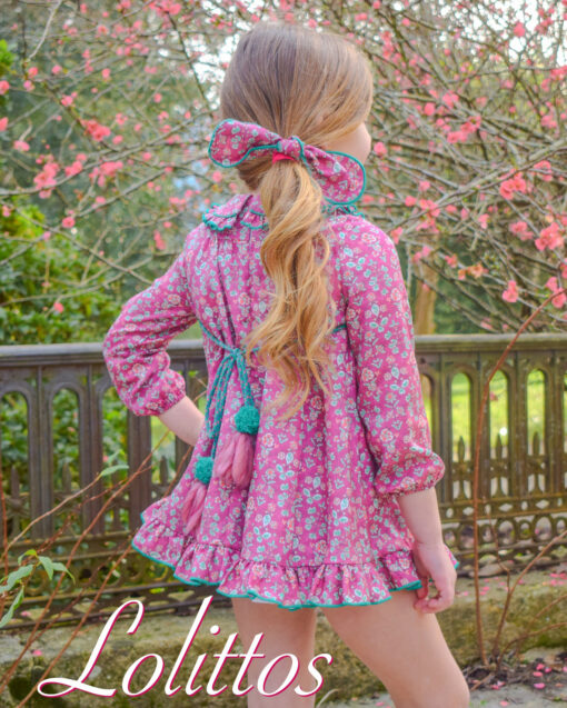 97. Lolittos Tema Pérez | Pack 2 Elásticos Rosa Escuro para Cabelo em Laço - Image 3