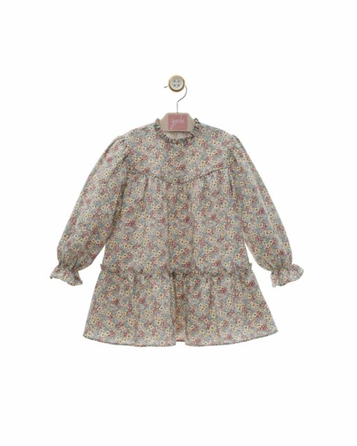 97. Yoedu Tema Paisaje | Vestido Florido com Gola - Image 2