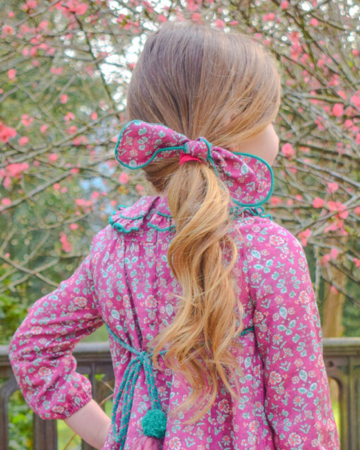 97. Lolittos Tema Pérez | Pack 2 Elásticos Rosa Escuro para Cabelo em Laço
