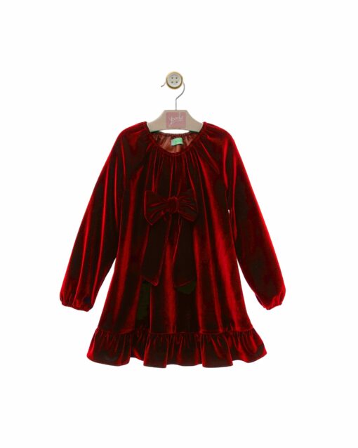 97. Yoedu Tema Arte | Vestido em Veludo Vermelho