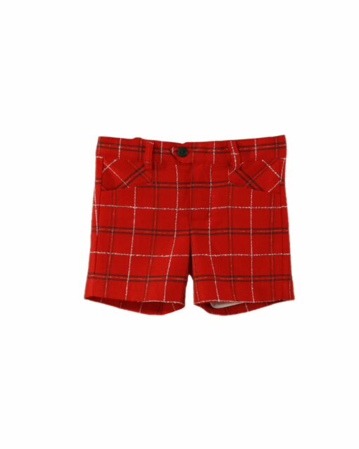 97. Miranda Tema Natal | Conjunto de Calção Vermelho e Verde Axadrezado e Camisa - Image 3
