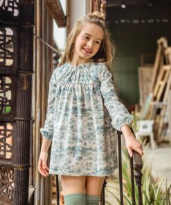 97. Marta Y Paula Coleção Delhi | Vestido Estampado Azul