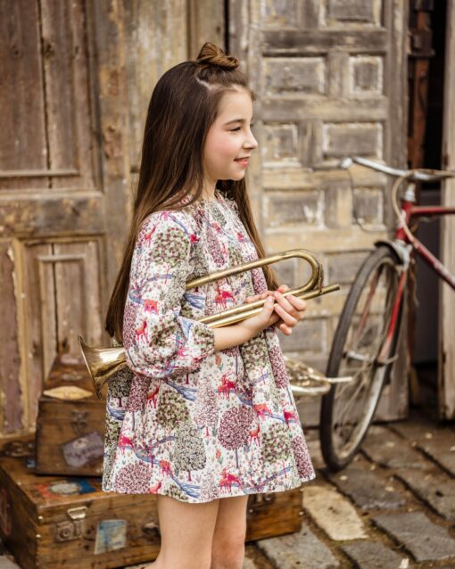 97. Marta Y Paula Coleção Hanoi | Vestido Bordeaux Estampado
