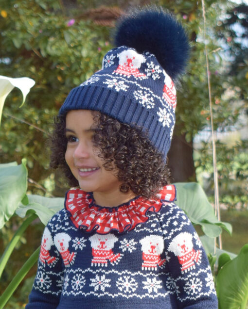 97. Lolittos Tema Siberia | Gorro Azul Marinho com Pelo