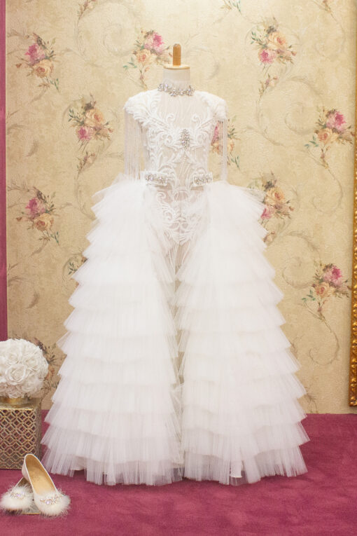 97. Debesos | Vestido Rosa Florido - Image 2